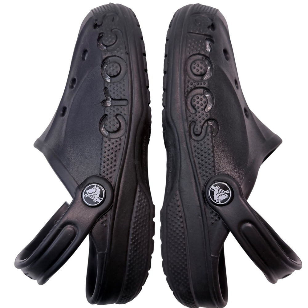 Crocs Baya Clog Black Mens 5 Womens 7 Slip On Comfort Sandals 10126-001